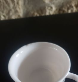 6 tasses et leurs soucoupes, Arcopal vintage des années 70