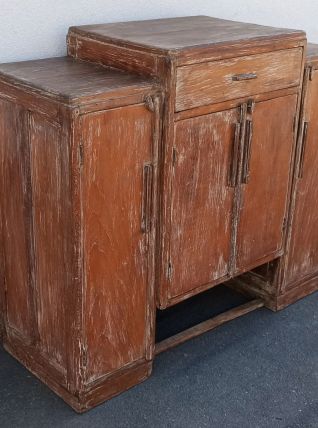 Meuble de rangement en bois ancien