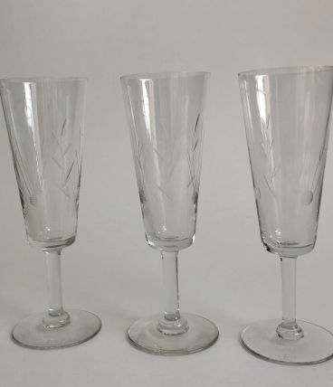 Flûtes à champagne cristal