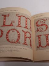 BIBLIOTHEQUE D.M.C. ALPHABET DE LA BRODEUSE LETTRES, CHIFFRE
