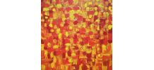 Tableau art abstrait original signé avec son certificat