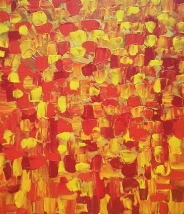 Tableau art abstrait original signé avec son certificat