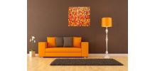 Tableau art abstrait original signé avec son certificat