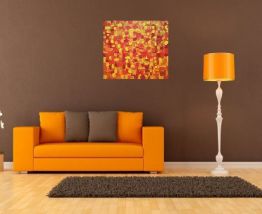 Tableau art abstrait original signé avec son certificat