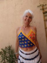 ICHTHYS Monte Carlo crop top triangle pointu dos nu carré