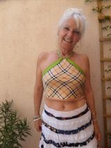 foulard carré triangle pointu crop top dos nu fait main
