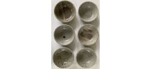 7 bols assiettes grés Gustave Tiffoche signé-french ceramic 