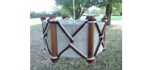 Suspension scandinave (bois et tissu) 