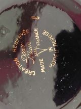 TABATIERE 1950. CERAMIQUE NOIRE ET FILET OR.CREATION RESERVE