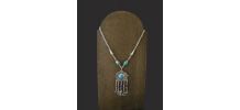 Collier berbère tunisien Fibule  avec Fétiche