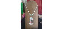 Collier berbère tunisien Fibule  avec Fétiche