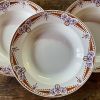 Assiettes creuses Longwy art déco