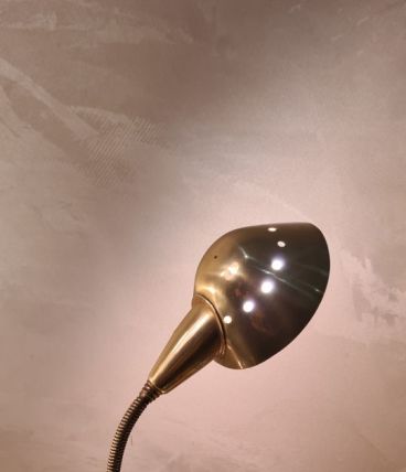 petite lampe de table 1950 laiton desing   tres belle30x10 f