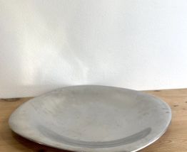 Plat en métal argenté carré Bouillet Bourdelle
