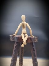 Tabouret fleur tripode