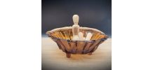 Saladier verre marron 12 C