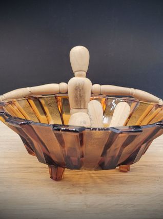 Saladier verre marron 12 C