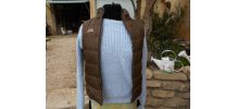 IKKS GILET DOUDOUNE MARRON T XXS OU 34 OU 12 ANS QUASI NEUF