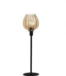 Lampe à poser avec un globe en verre doré