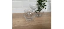 Set de 4 coupes verre taillé