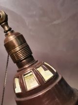 lampe de bureau  de  art nouveau  a art deco  laiton et bron
