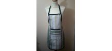 Tablier de cuisine &amp;amp; bricolage en tissu store recylé-