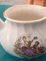 Pot à lait Watteau porcelaine K&amp;G Lunéville