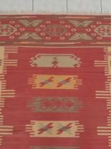 Kilim style Old Afghan fait main 210x145cm