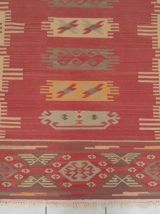 Kilim style Old Afghan fait main 210x145cm