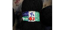 8 PELOTES DE LAINE PINGOUIN NOIR VINTAGE 