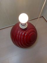 LAMPE A POSER 1950 ART DECO CERAMIQUE BORDEAUX VINTAGE