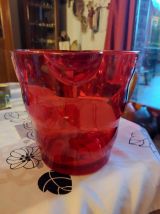 seau à champagne vintage ( G.H  Mumm  coloris rouge )