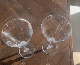 Duo de verres en cristal