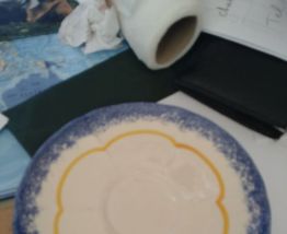 Ensemble bolée de cidre et soucoupe faïencerie PORNIC