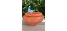 Cendrier  en poterie Orange tunisienne, Cadeau fumeur