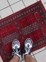 Tapis vintage Pakistanais Lahore fait main, 1C996