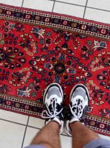 Tapis vintage Persan Sarouk fait main, 1C998