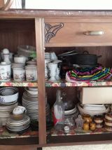 Buffet de salle à manger « vintage » années 30, deux corps