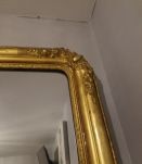 Grand miroir LouisXV au mercure ,doré à la feuille