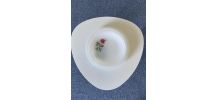 Service Arcopal motif de rose rouge