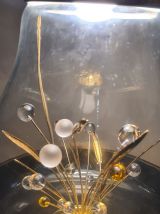 lampe or et  verre  delux   desing 1970 a  80  ,  demontable