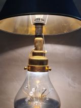 lampe or et  verre  delux   desing 1970 a  80  ,  demontable