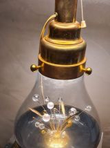 lampe or et  verre  delux   desing 1970 a  80  ,  demontable