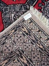 Tapis vintage Ouzbek Bukhara fait main, 1C1009