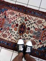 Tapis vintage Persan Mahal fait main, 1C1013