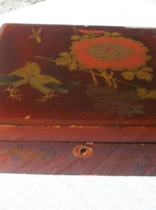 Ancienne boite en laque de Chine 