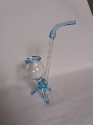 Verre pipe à liqueur en verre soufflé