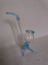 Verre pipe à liqueur en verre soufflé