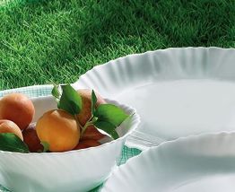 lots de 6assiettes blanche luminarc neuf