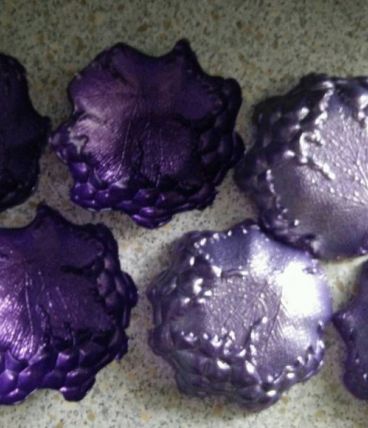  de 6 coupe violet en verre
